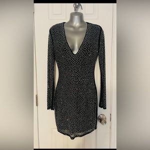 All over rhinestone dress